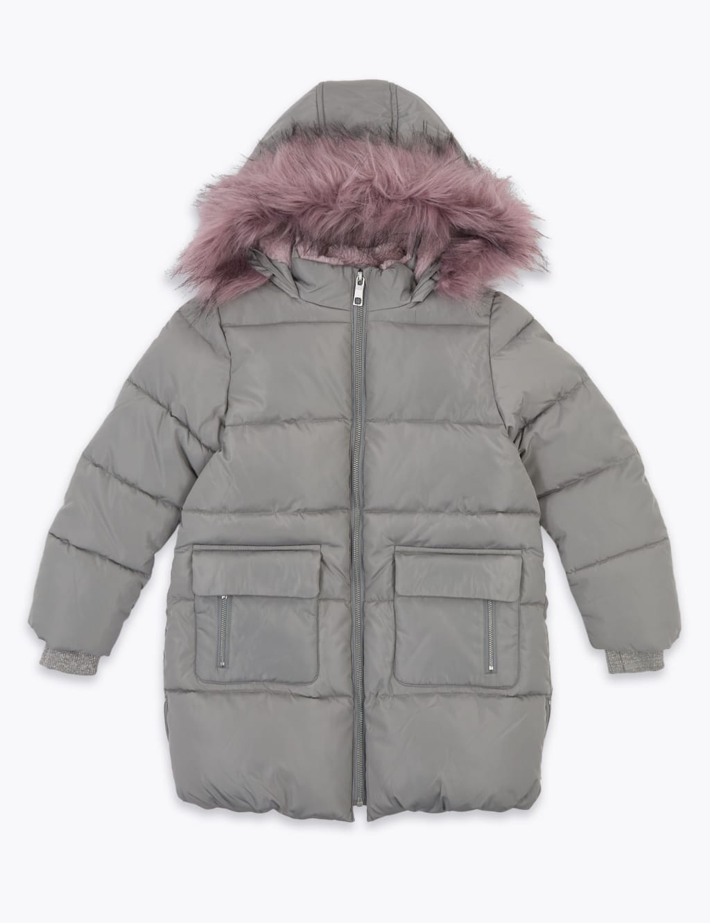 Stormwear™ Hooded Long Padded Coat (6-16 Yrs) 2 of 7