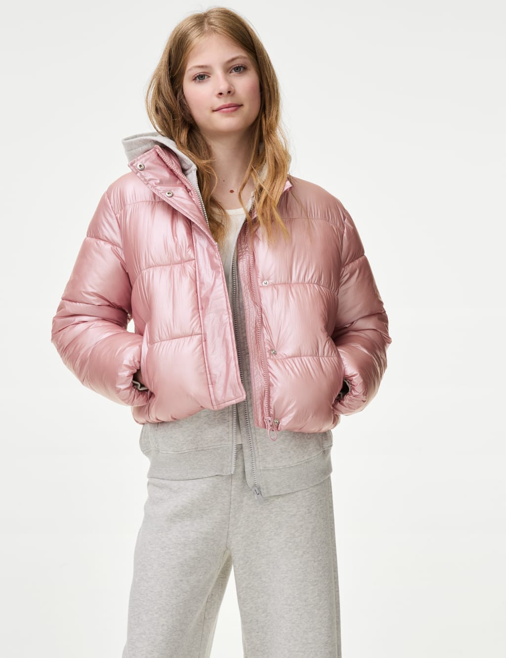 Metallic Padded Coat 6 16 Yrs