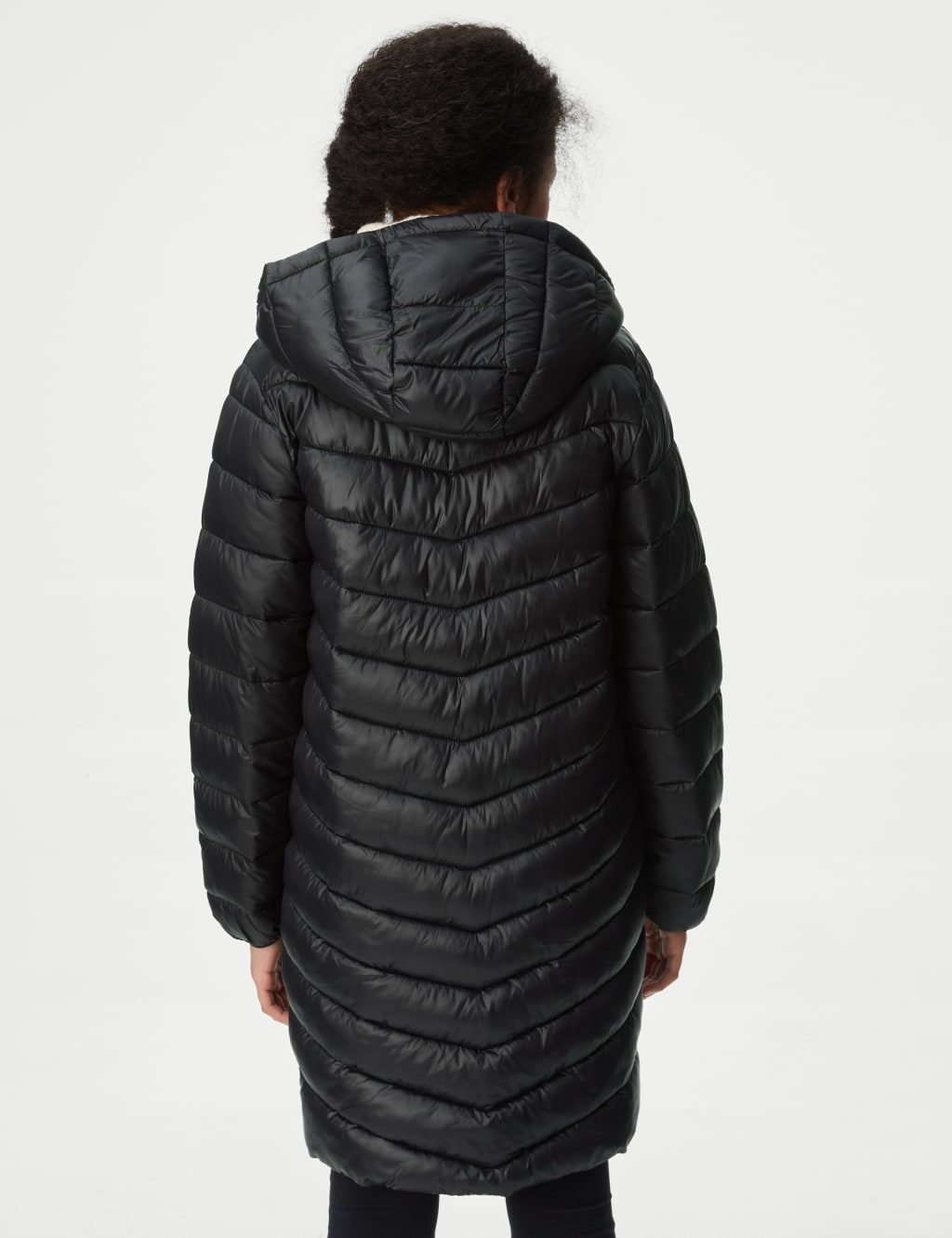 M&s red padded coat sale