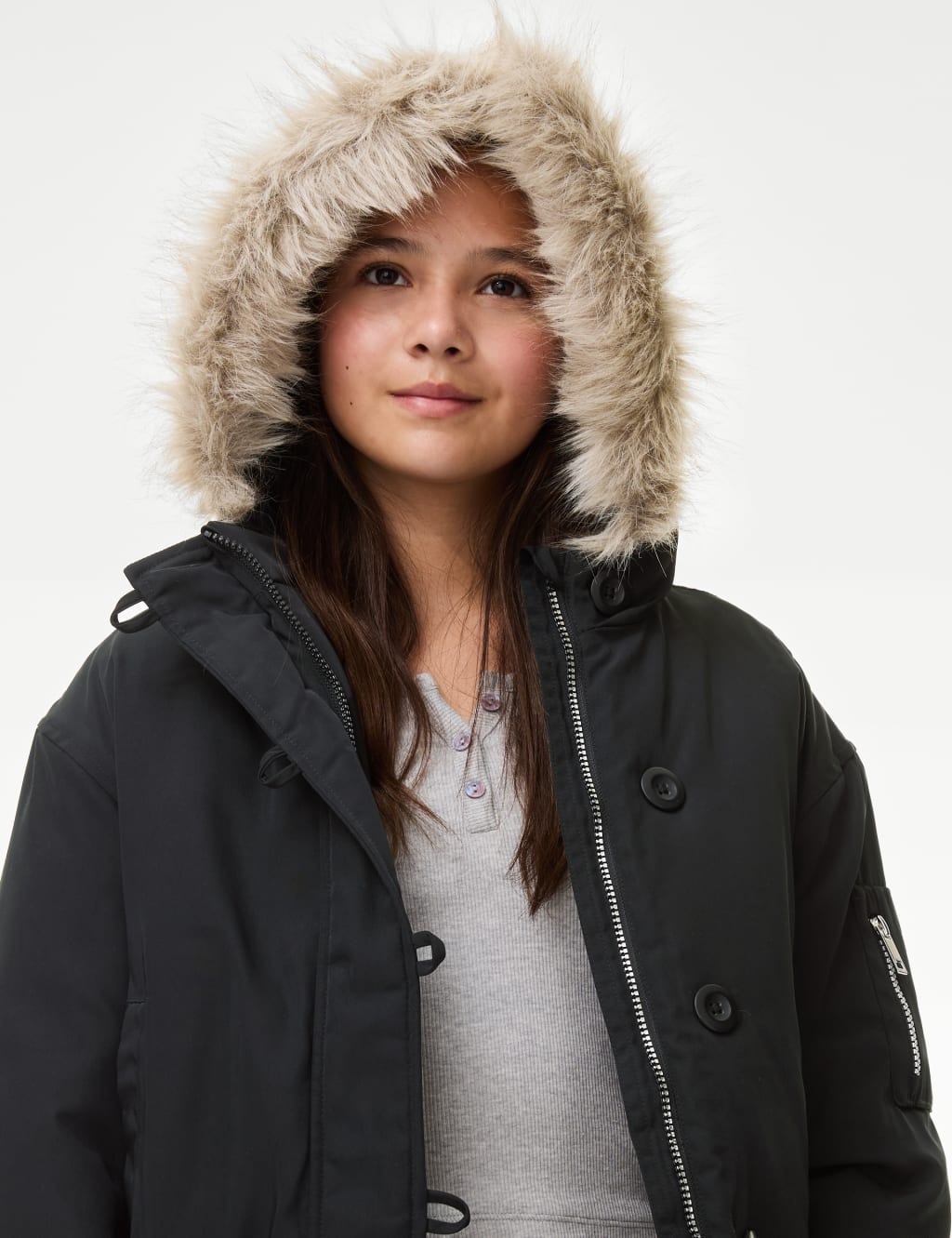 Hooded bomber shop