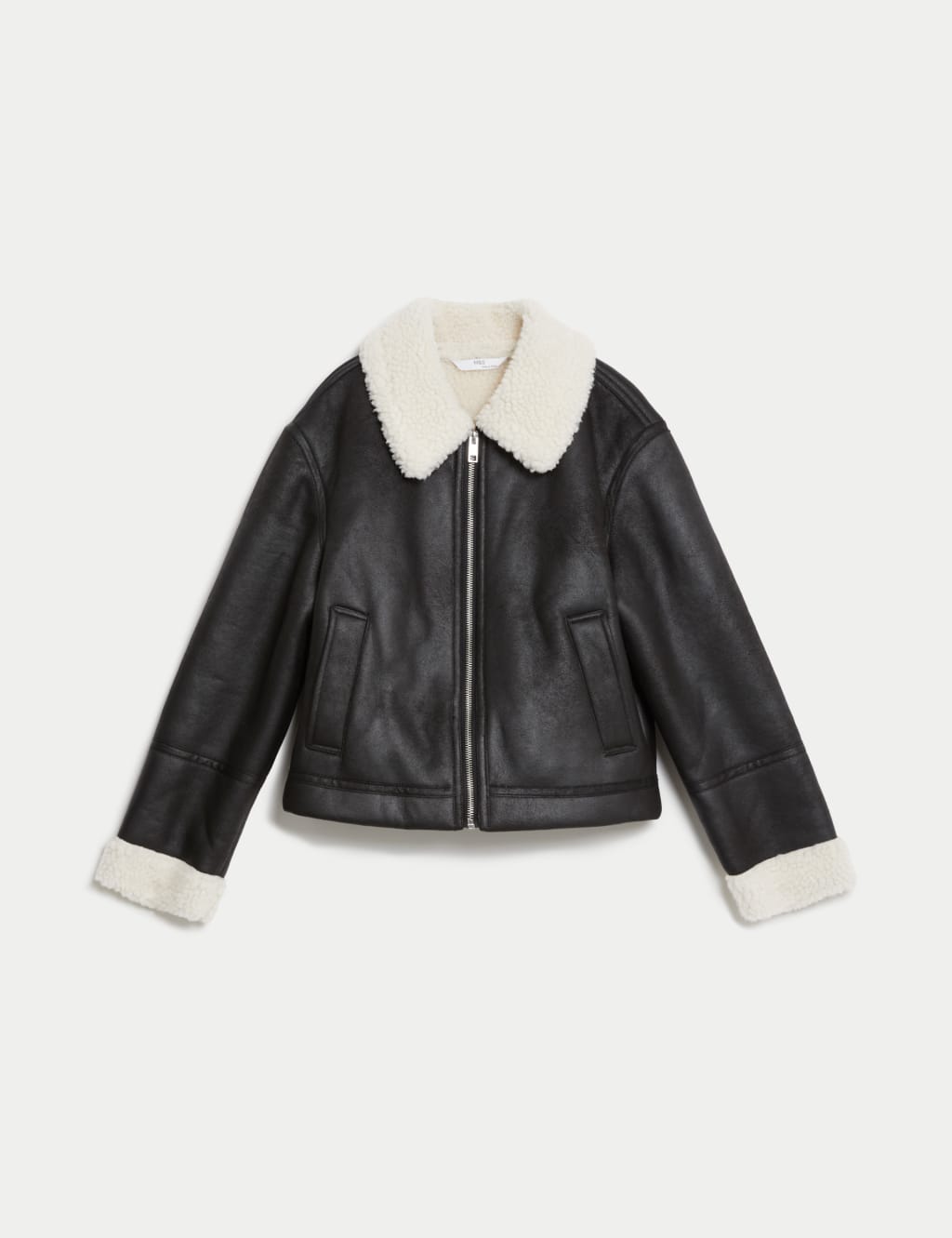 Pull and bear borg lined jacket clearance
