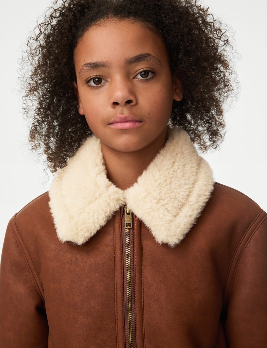 Womens faux fur aviator jacket on sale