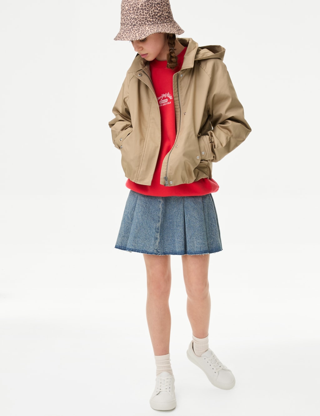 Cotton Rich Cropped Trench Utility Jacket (2-16 Yrs) 3 of 8
