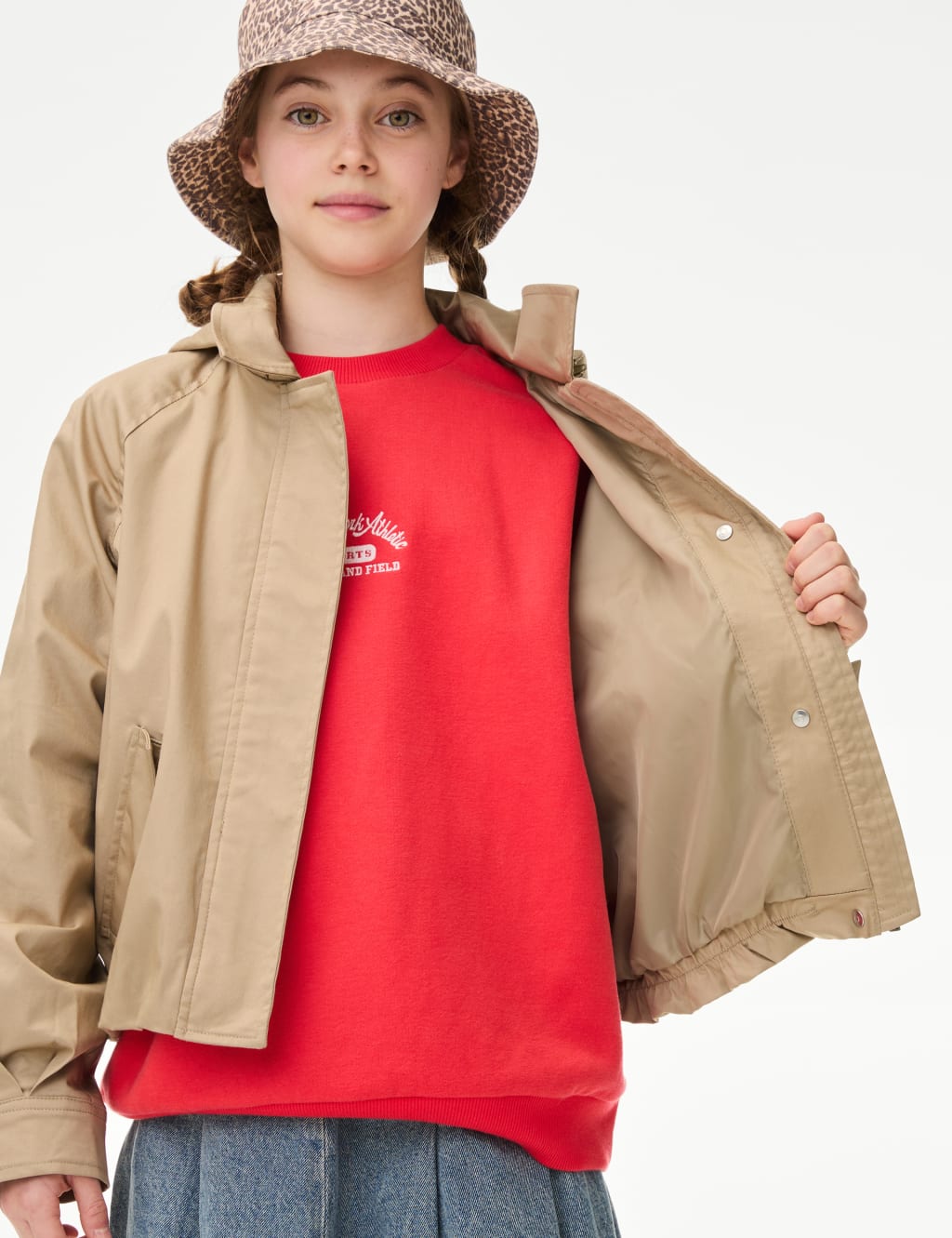 Cotton Rich Cropped Trench Utility Jacket (2-16 Yrs) 5 of 8