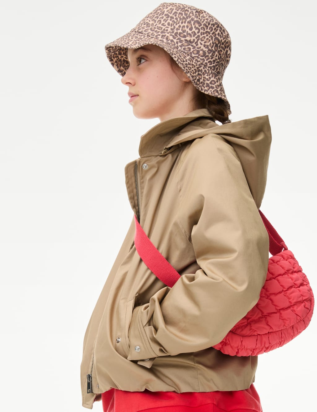 Cotton Rich Cropped Trench Utility Jacket (2-16 Yrs) 8 of 8