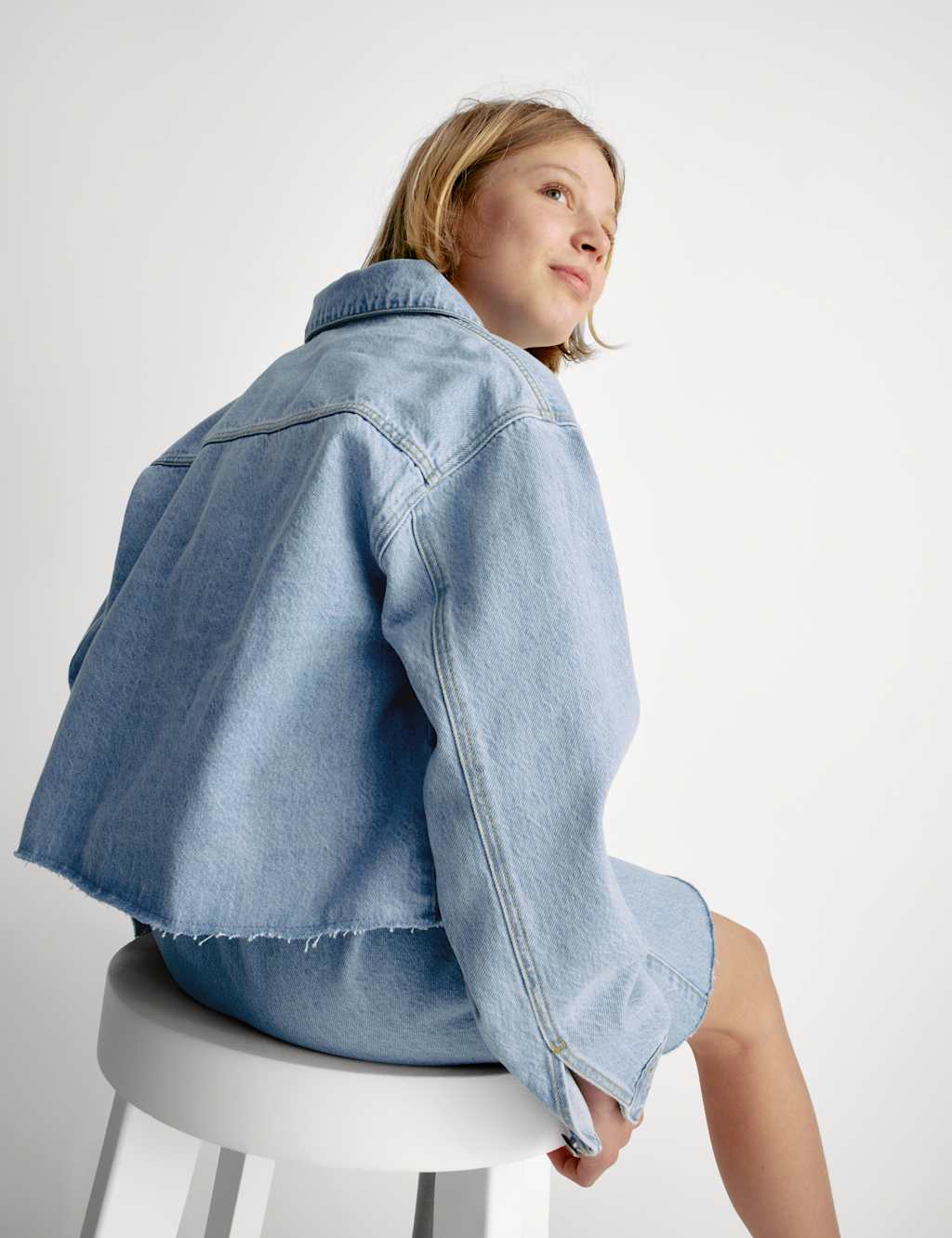 Cropped Denim Jacket (6-16 Years) | M&S Collection | M&S