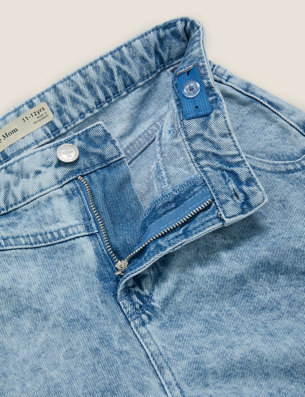 Pure Cotton High Waisted Denim Shorts (6-14 Yrs) 5 of 6