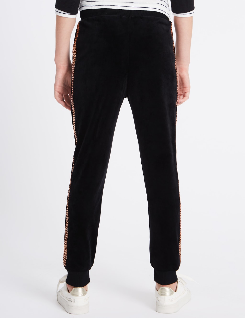 Marks and spencer velour joggers online