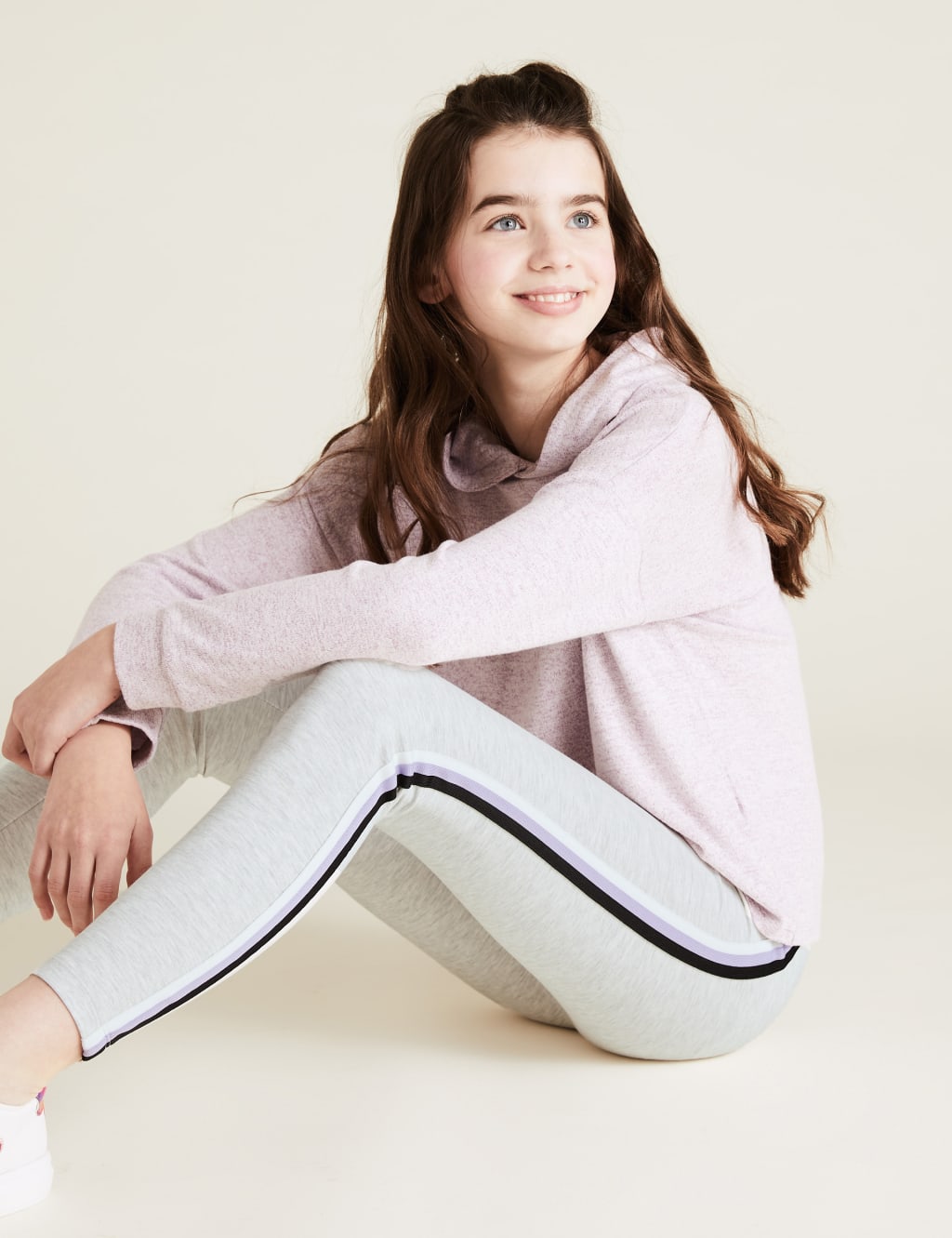 Ponte Side Stripe Leggings (6-14 Yrs) 1 of 5