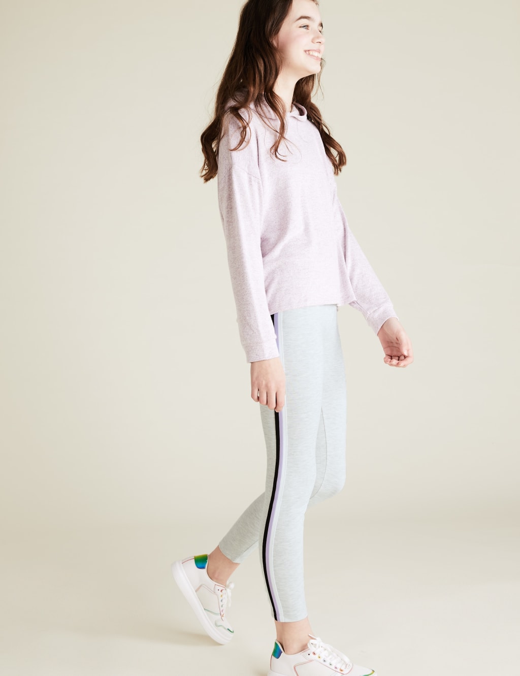 Ponte Side Stripe Leggings (6-14 Yrs) 3 of 5