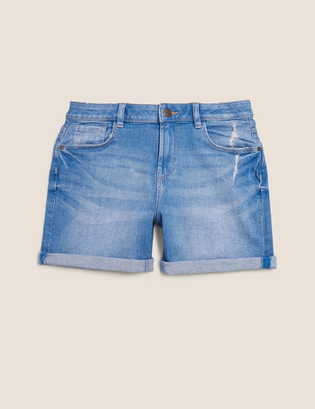 Denim Roll-Up Shorts (6-16 Yrs) 2 of 5