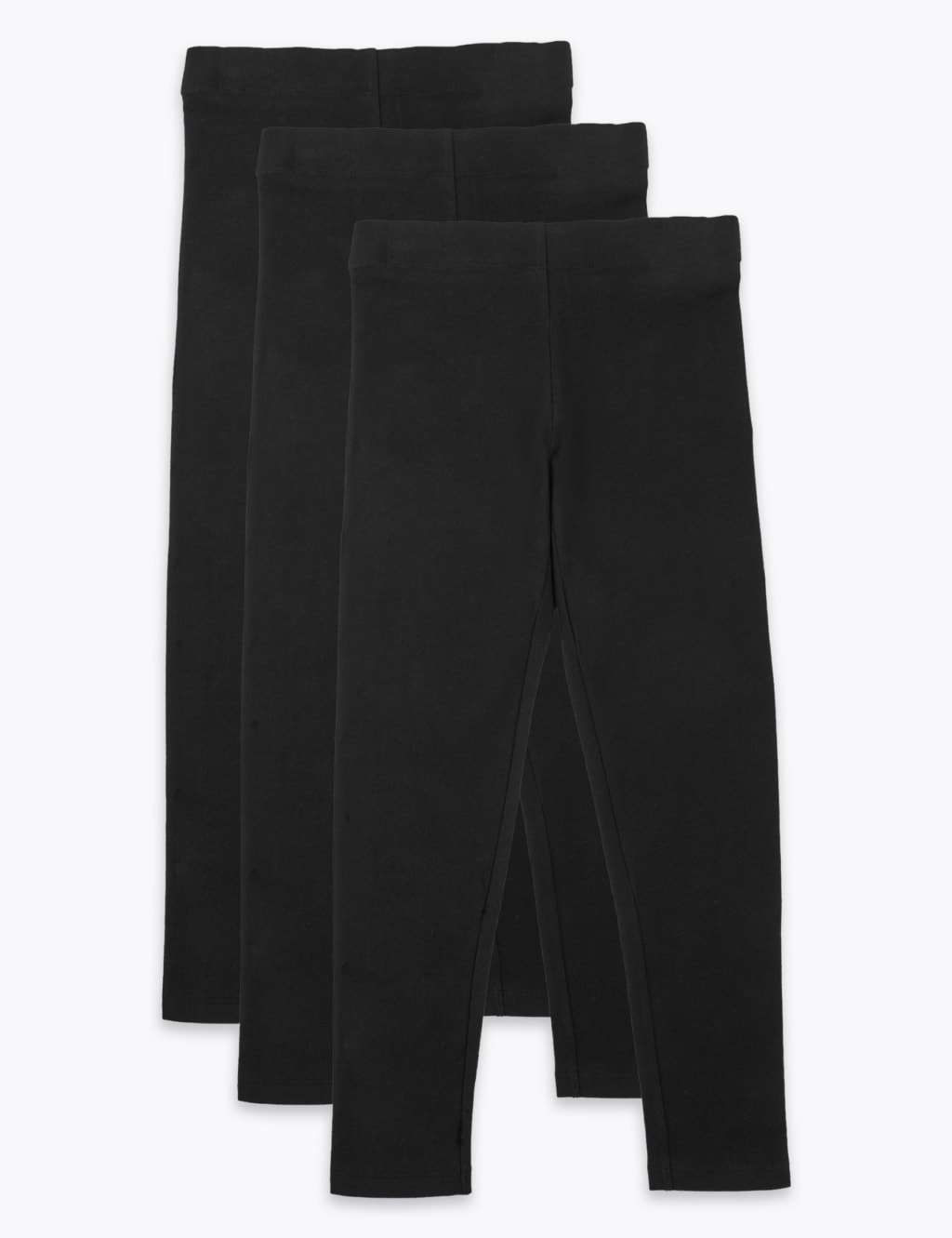 3pk Cotton Rich Leggings (6-16 Yrs ) 2 of 4