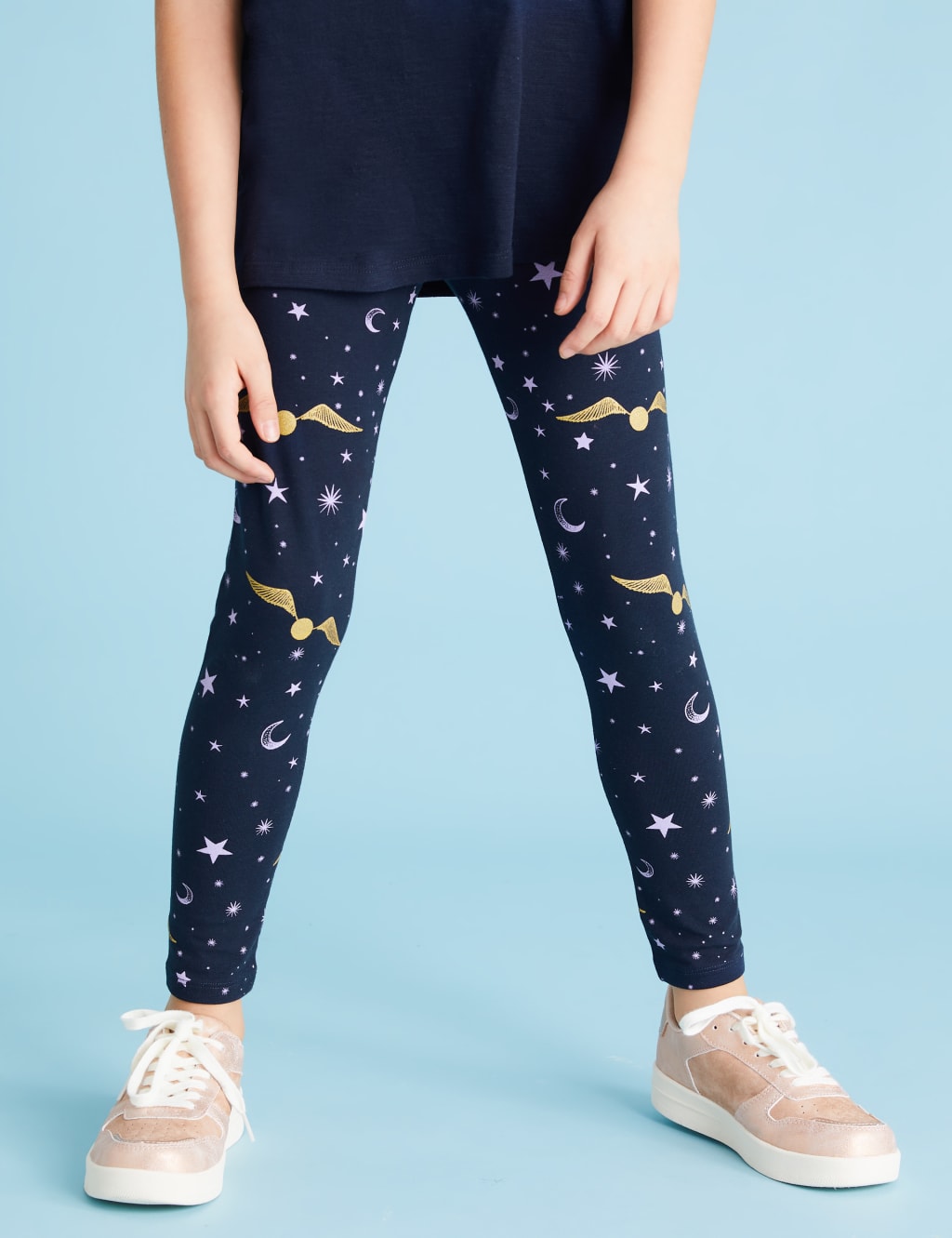 Harry Potter™ Cotton Golden Snitch Leggings (6-16 Yrs) 4 of 6