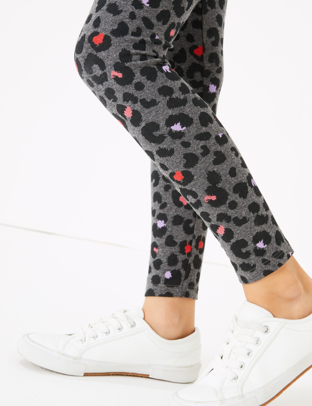 Cotton Leopard Print Leggings (3-16 Years) 3 of 5