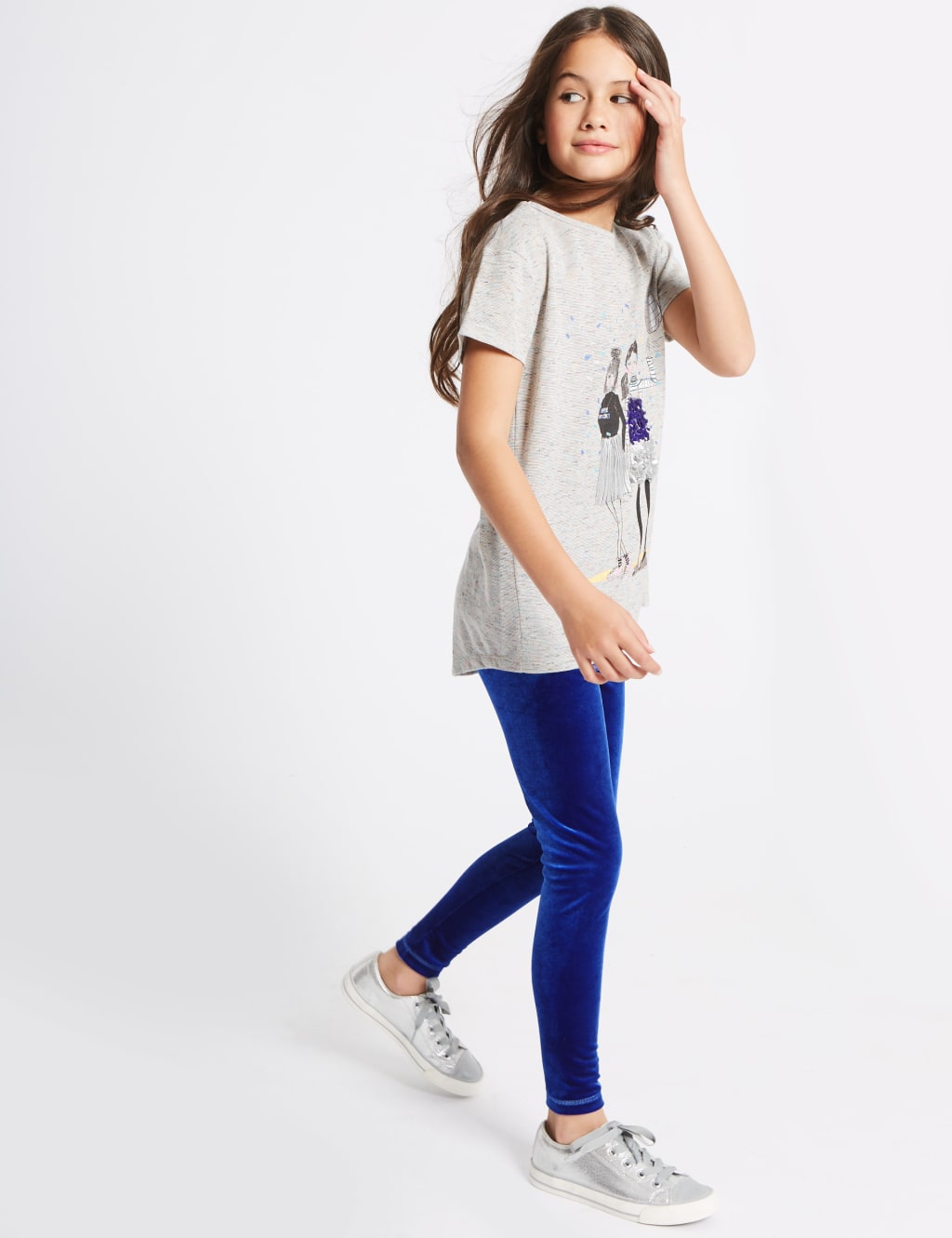 2 Pack Velvet Leggings 3 14 Years M S