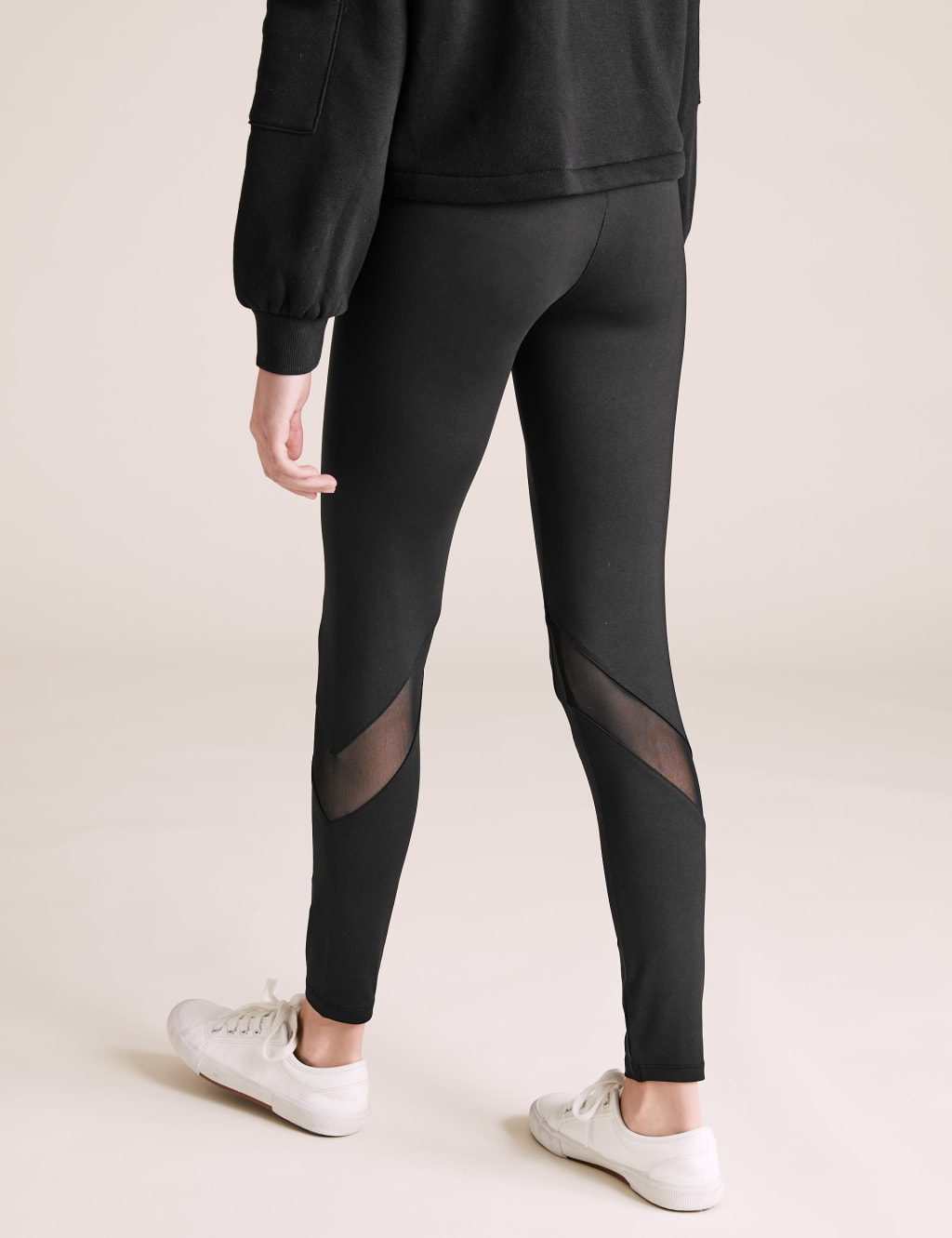 Sports leggings with mesh sale