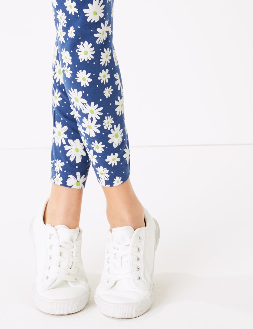 Cotton Rich Daisy Print Leggings (6-16 Yrs) 5 of 5