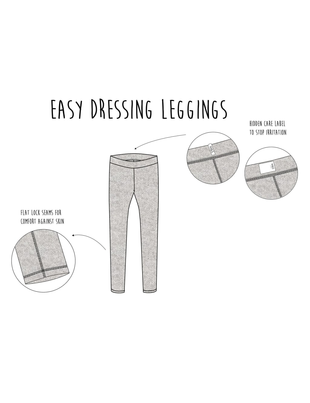 5pk Adaptive Leggings (3-16 Yrs) 9 of 9
