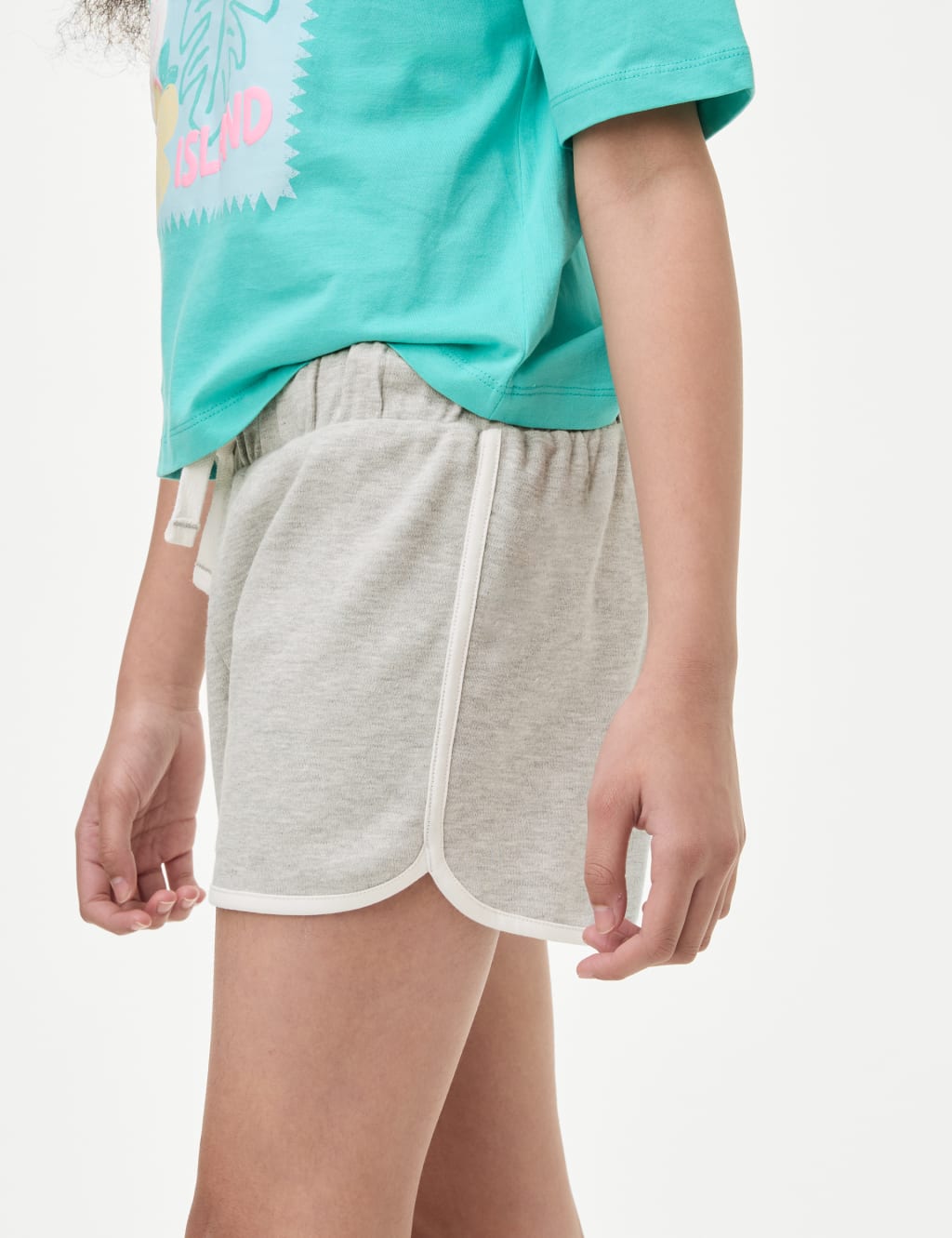 Elasticated cotton shorts sales