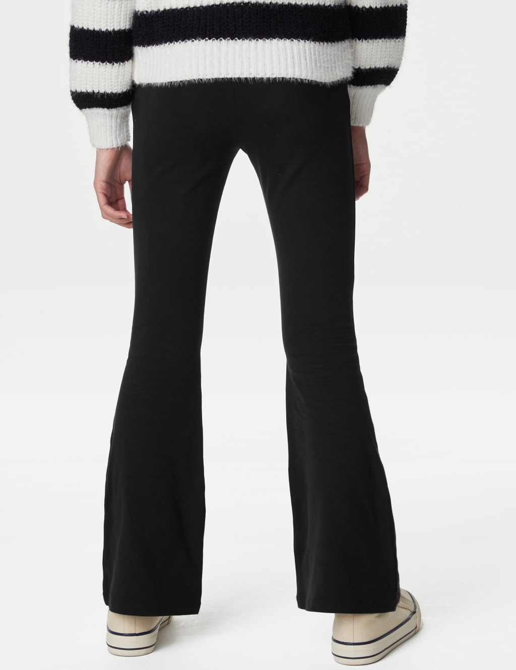 2pk Cotton Rich Flared Leggings (6-16 Yrs) 3 of 3
