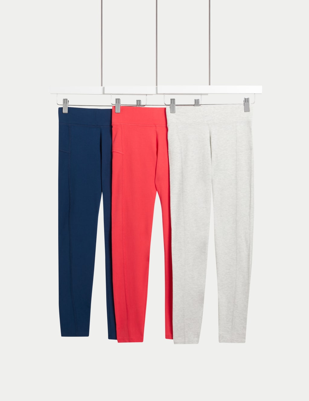3pk Cotton Rich Leggings 6 16 Yrs