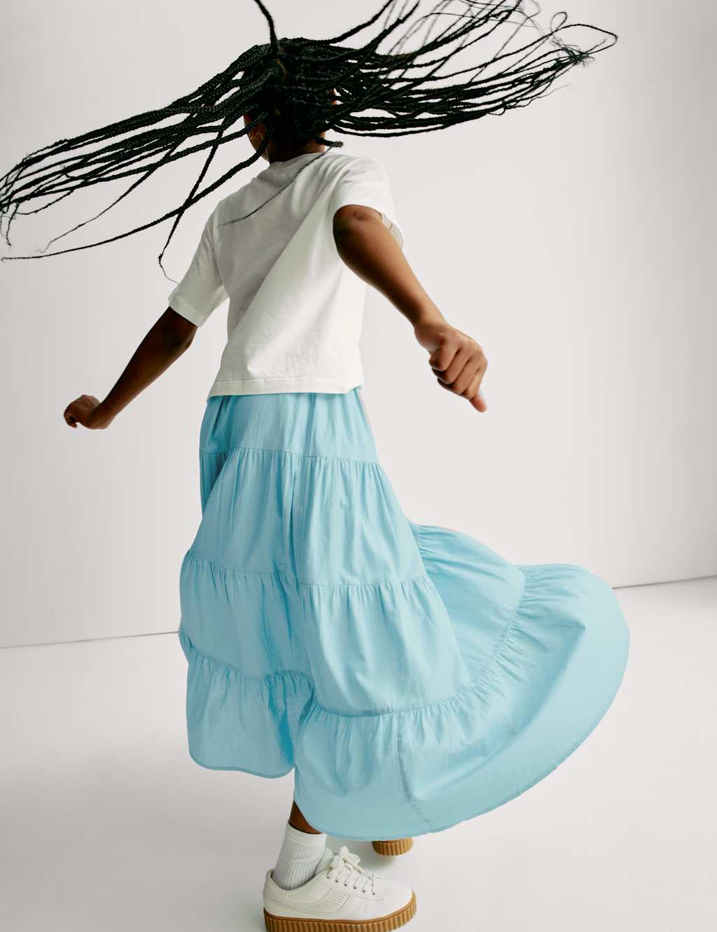 Pure Cotton Maxi Skirt (6-16 Yrs) 6 of 7