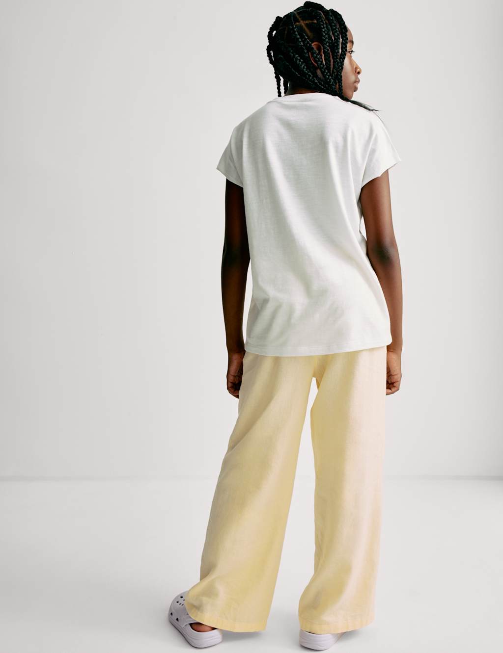 Wide Leg Linen Rich Trousers (6-16 Yrs) 5 of 6