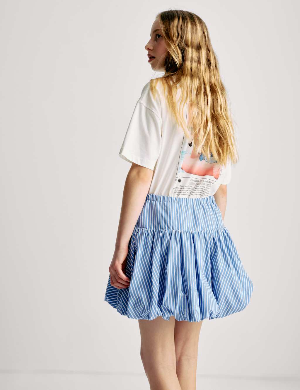 Pure Cotton Printed Puff Ball Skirt (6-16 Yrs) 4 of 5