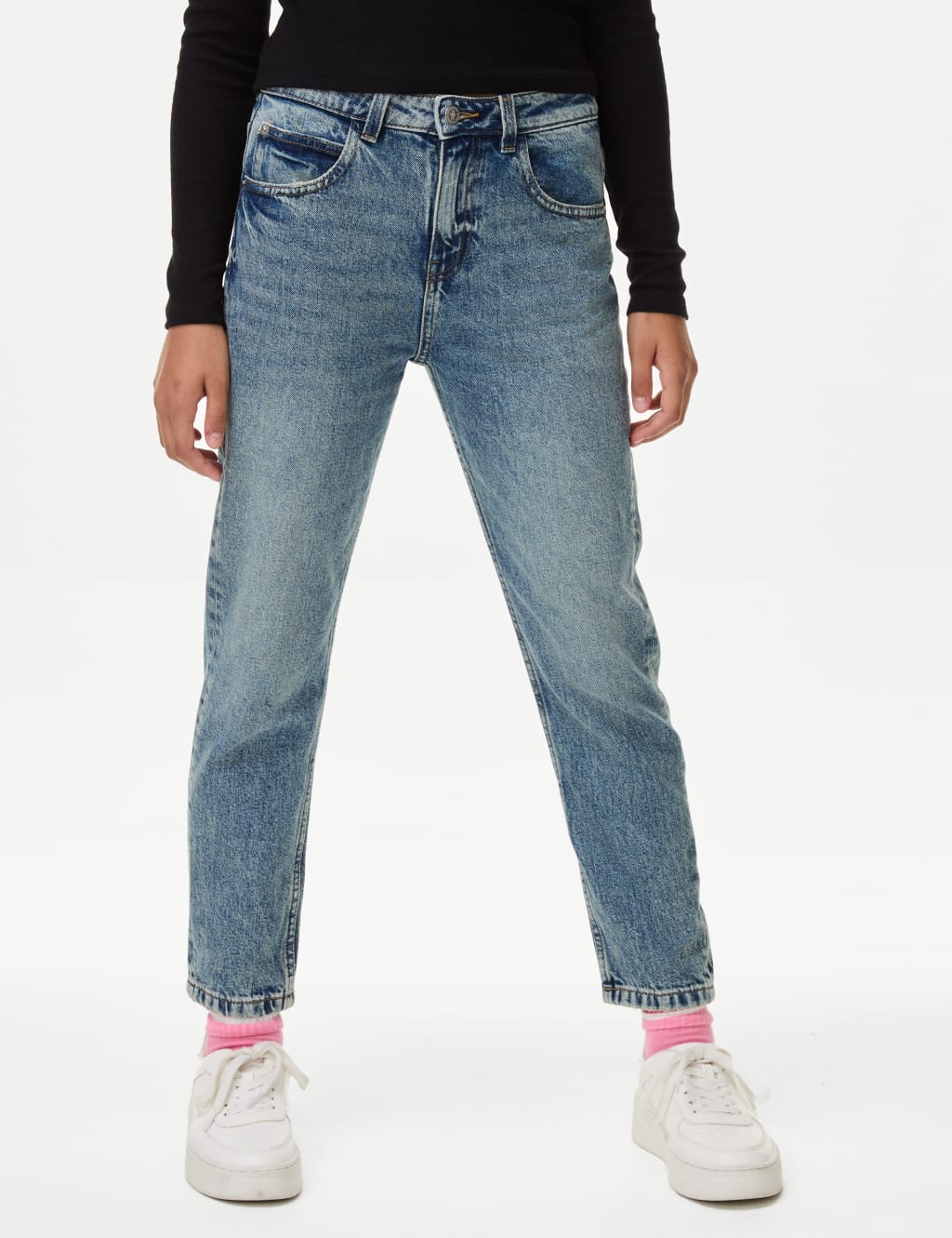Mom Pure Cotton Denim Jeans (6-16 Yrs) 4 of 5