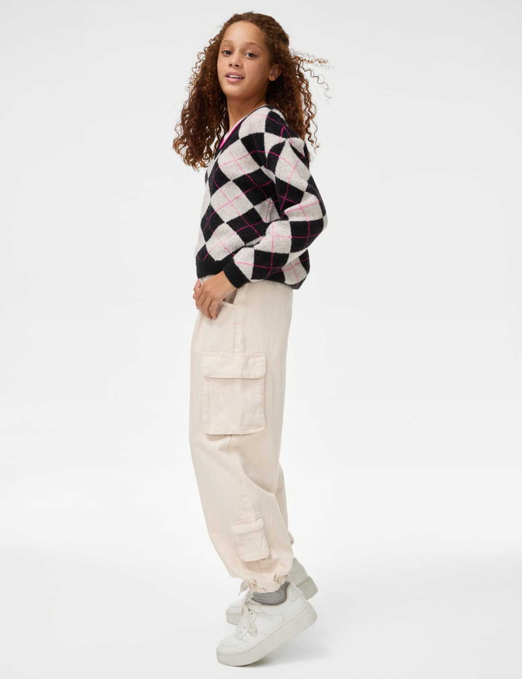 Denim Parachute Trousers (6-16 Yrs) 1 of 5