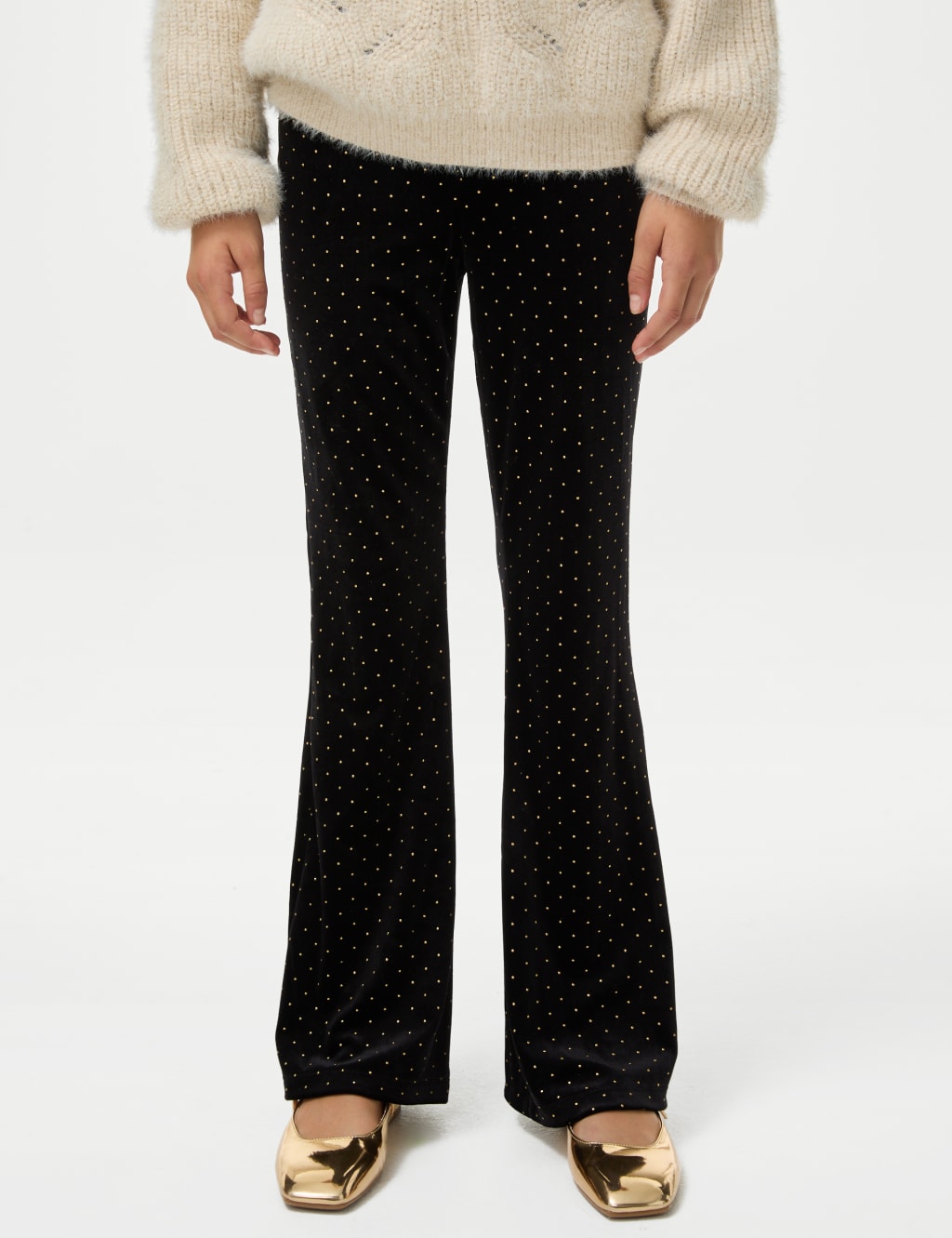 M&s black velvet leggings 2025
