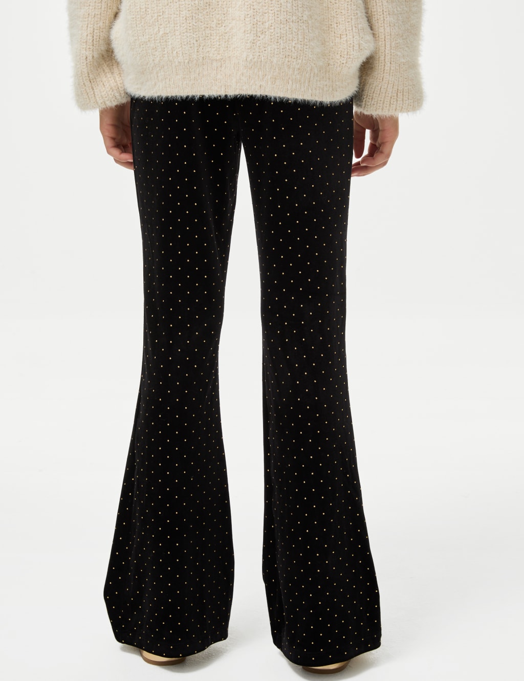 Velvet Studded Flared Leggings 6 16 Yrs
