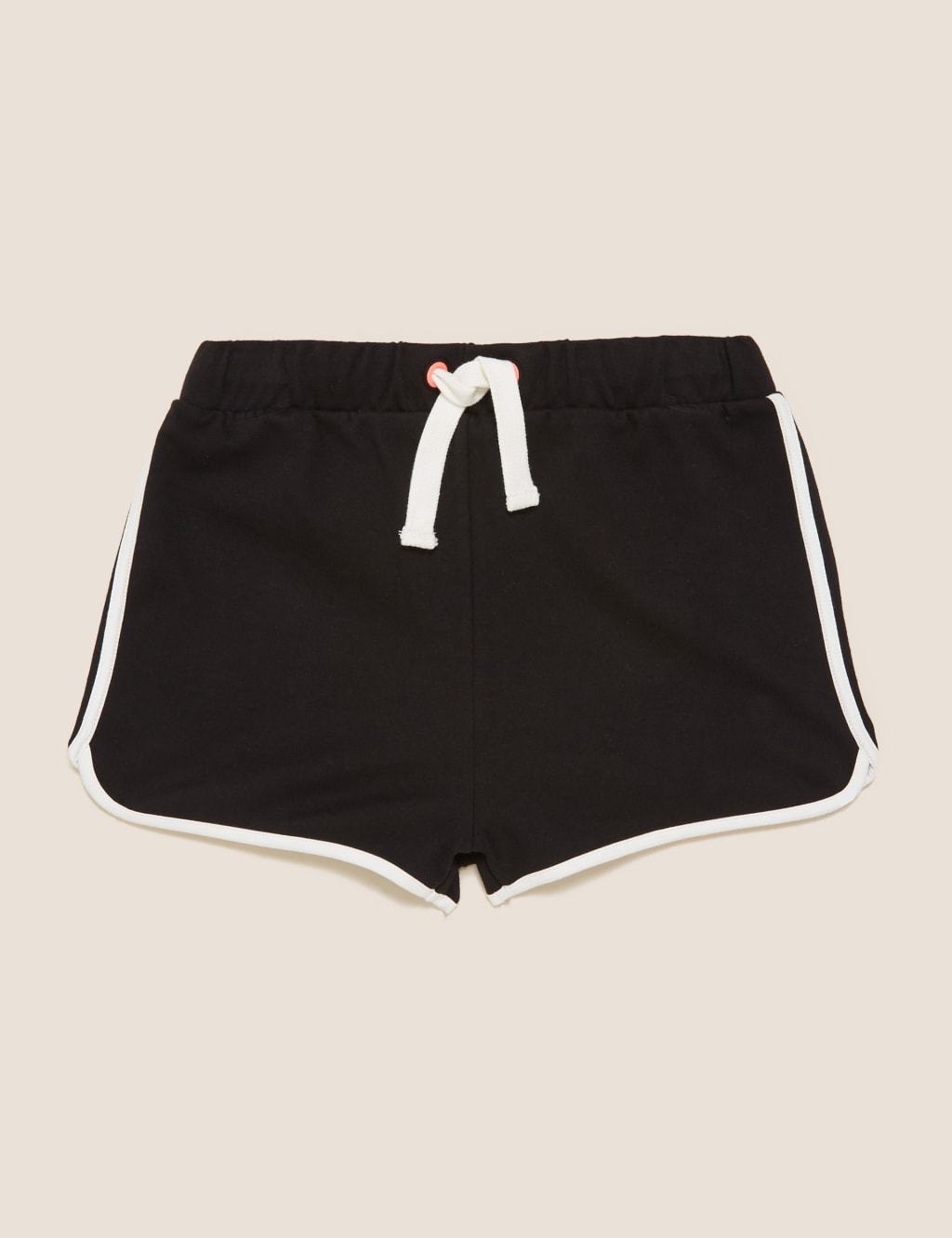 Cotton Contrast Trim Runner Shorts (6-16 Yrs) 1 of 1