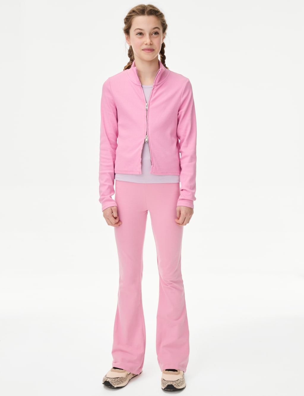 Cotton Rich Flared Leggings (6-16 Yrs) 3 of 5