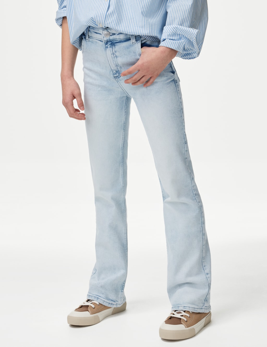 Regular Fit Denim Flared Jeans (6-16 Yrs) 3 of 5