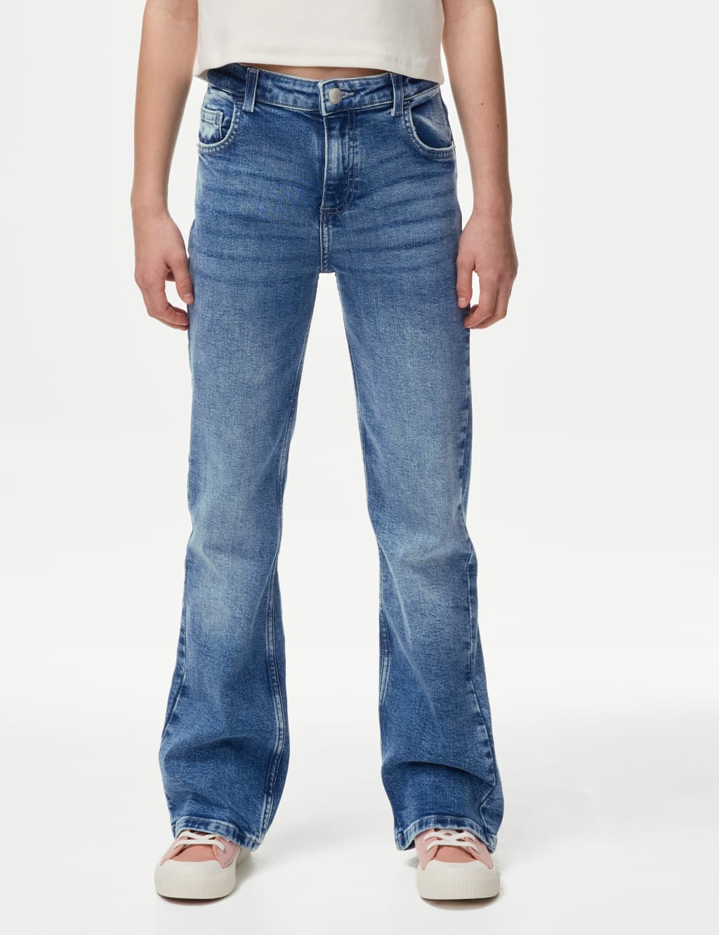 Regular Fit Denim Flared Jeans (6-16 Yrs) 4 of 5