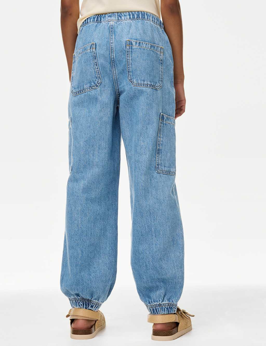 Cuffed Denim Cargo Jeans (6-16 Yrs) 5 of 5
