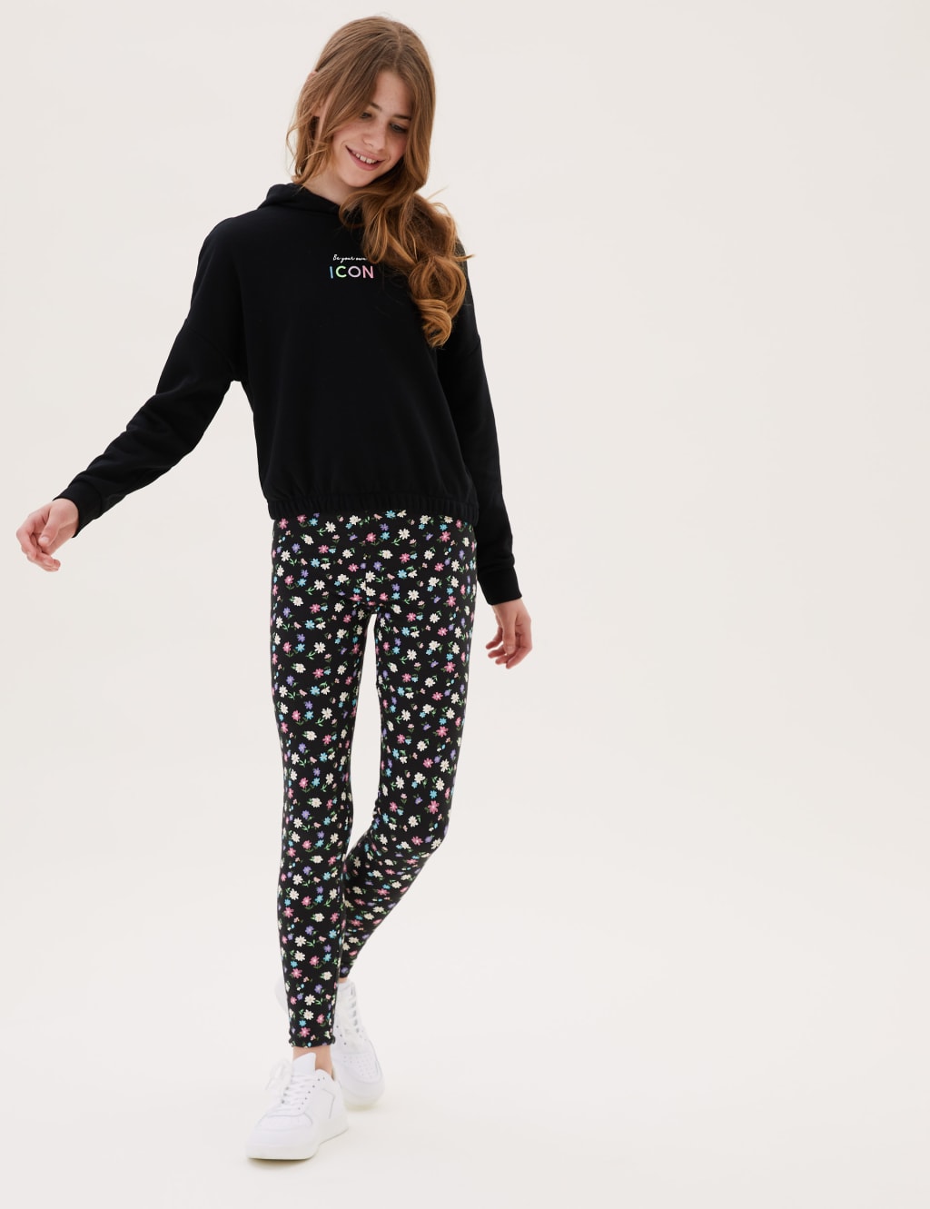 Floral cotton leggings new arrivals