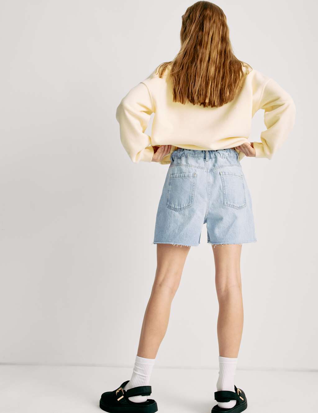 Pure Cotton Relaxed Denim Shorts (6-16 Yrs) 6 of 6