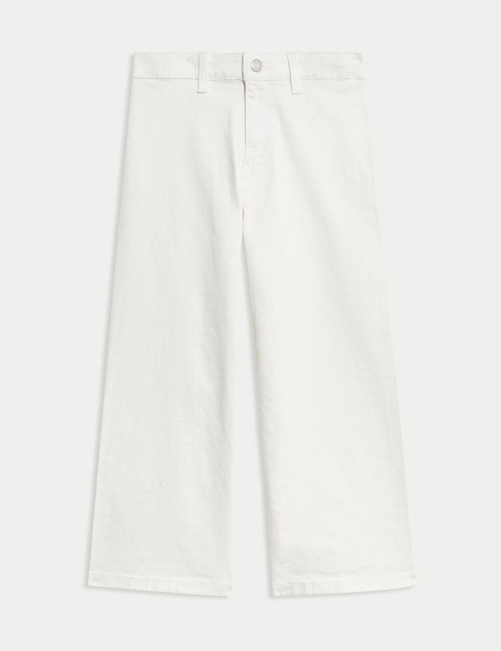 Wide Leg Cotton Rich Cropped Jeans (6-16 Yrs) 2 of 6