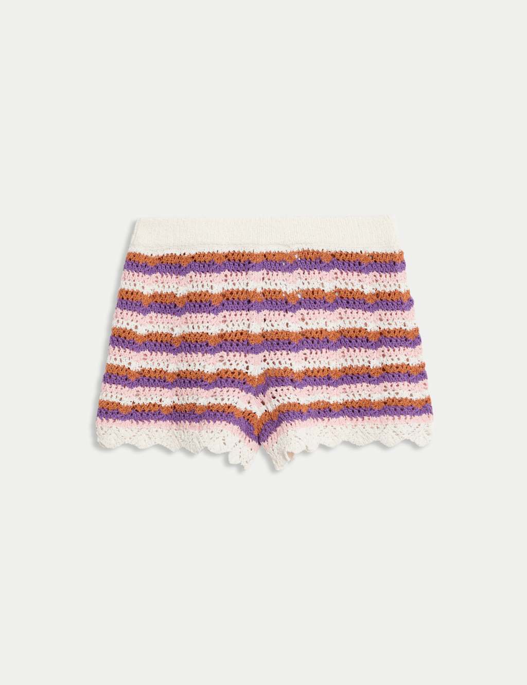 Cotton Blend Knitted Striped Shorts (6-16 Yrs) 2 of 7