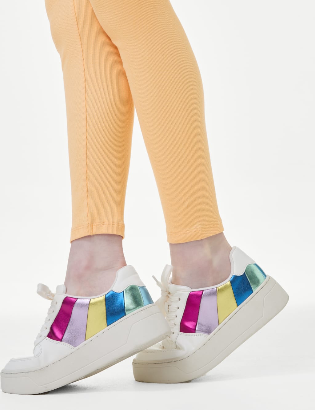 Cotton Rich Ribbed Leggings (6-16 Yrs) 3 of 5