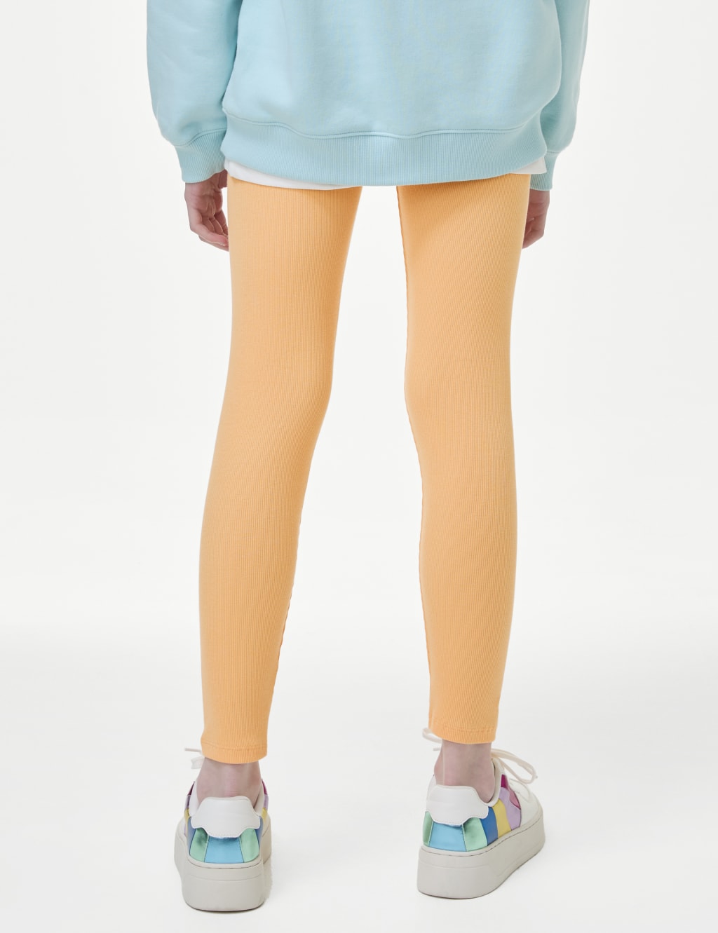 Cotton Rich Ribbed Leggings (6-16 Yrs) 5 of 5