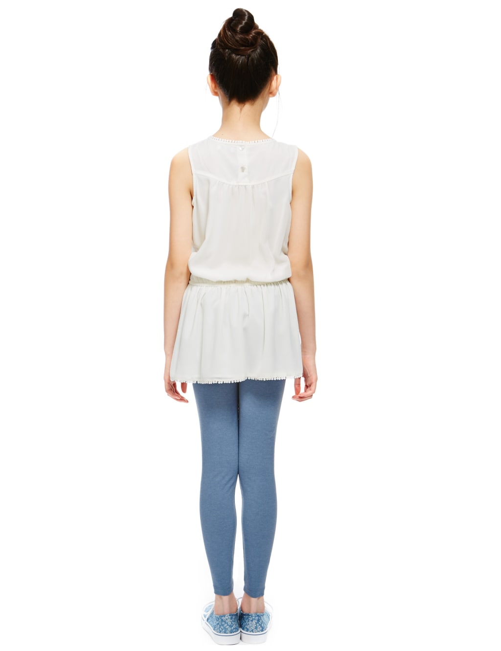 2 Piece Chiffon Tunic Dress & Leggings Outfit (5-14 Years) 3 of 3