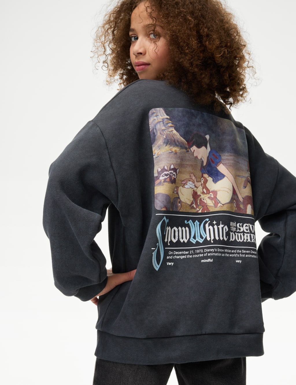 Cotton Rich Snow White™ Graphic Sweatshirt (6-16 Yrs) 1 of 7
