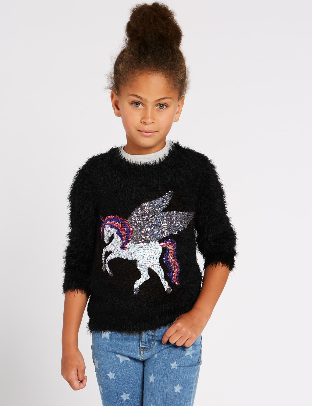 Fluffy unicorn jumper online