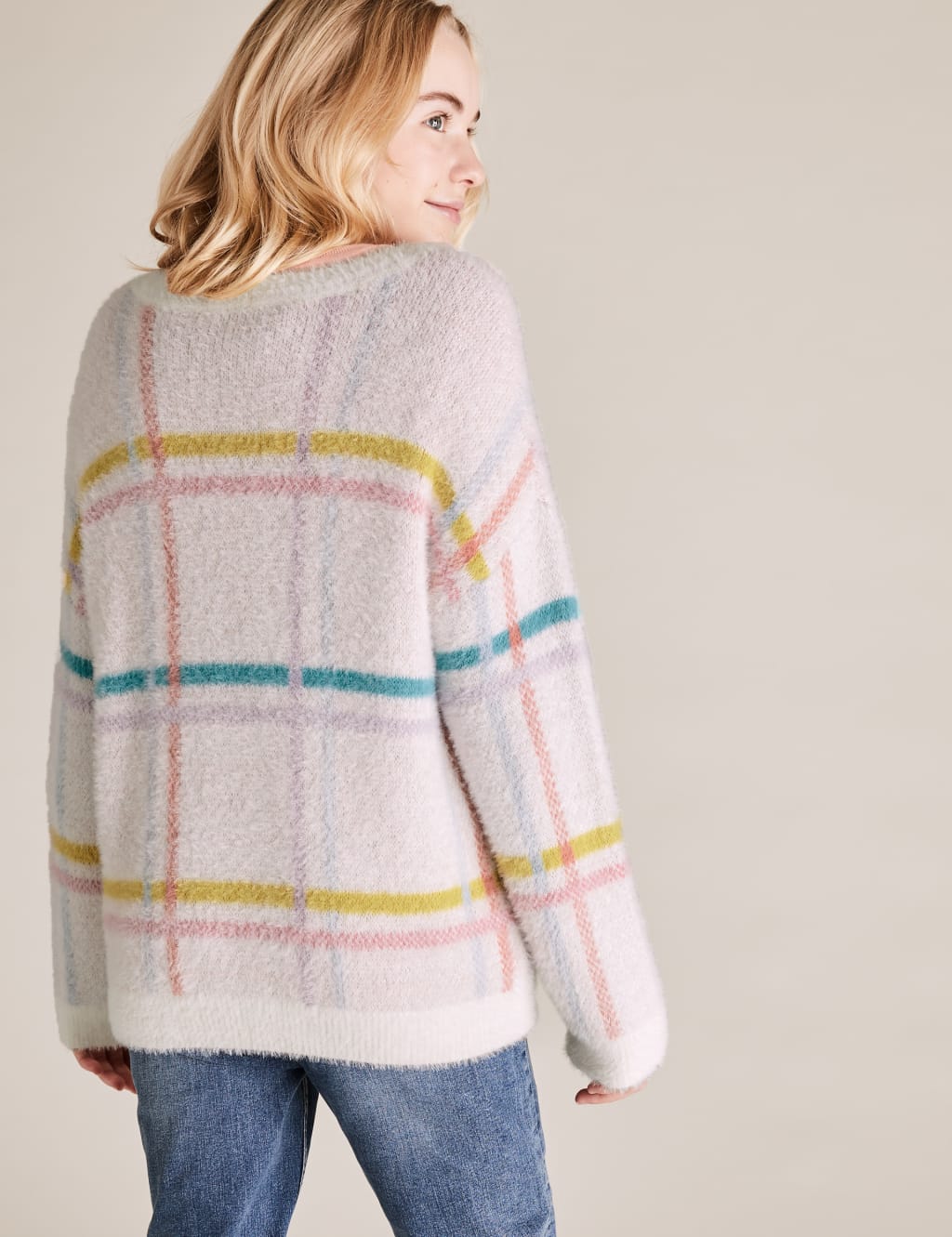 Check Knitted Jumper (6-16 Yrs) 4 of 4