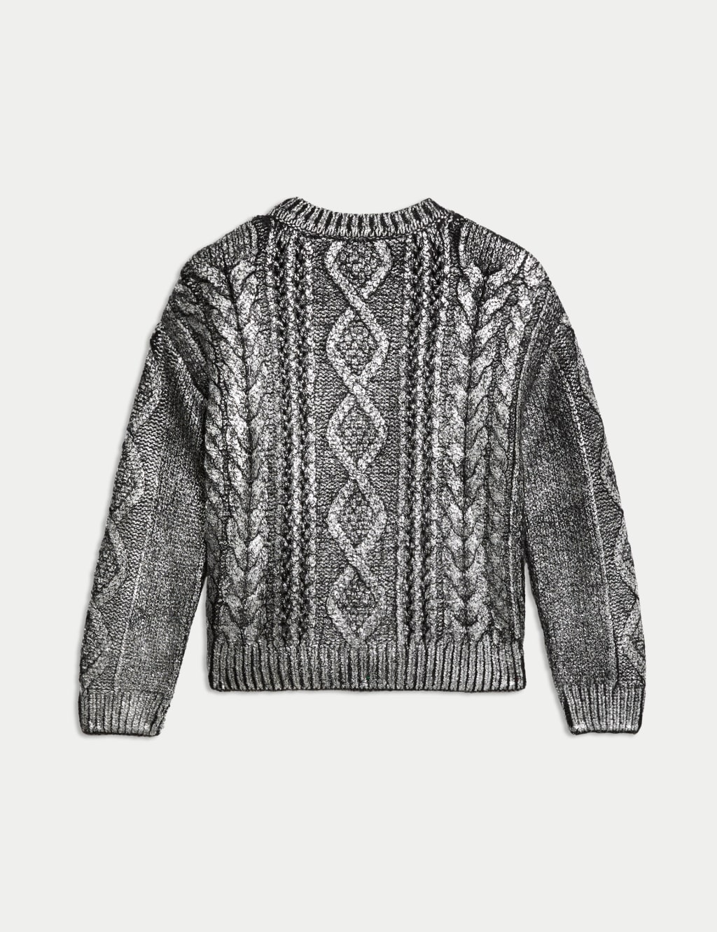 Foil Cable Knit Jumper 6 16 Yrs