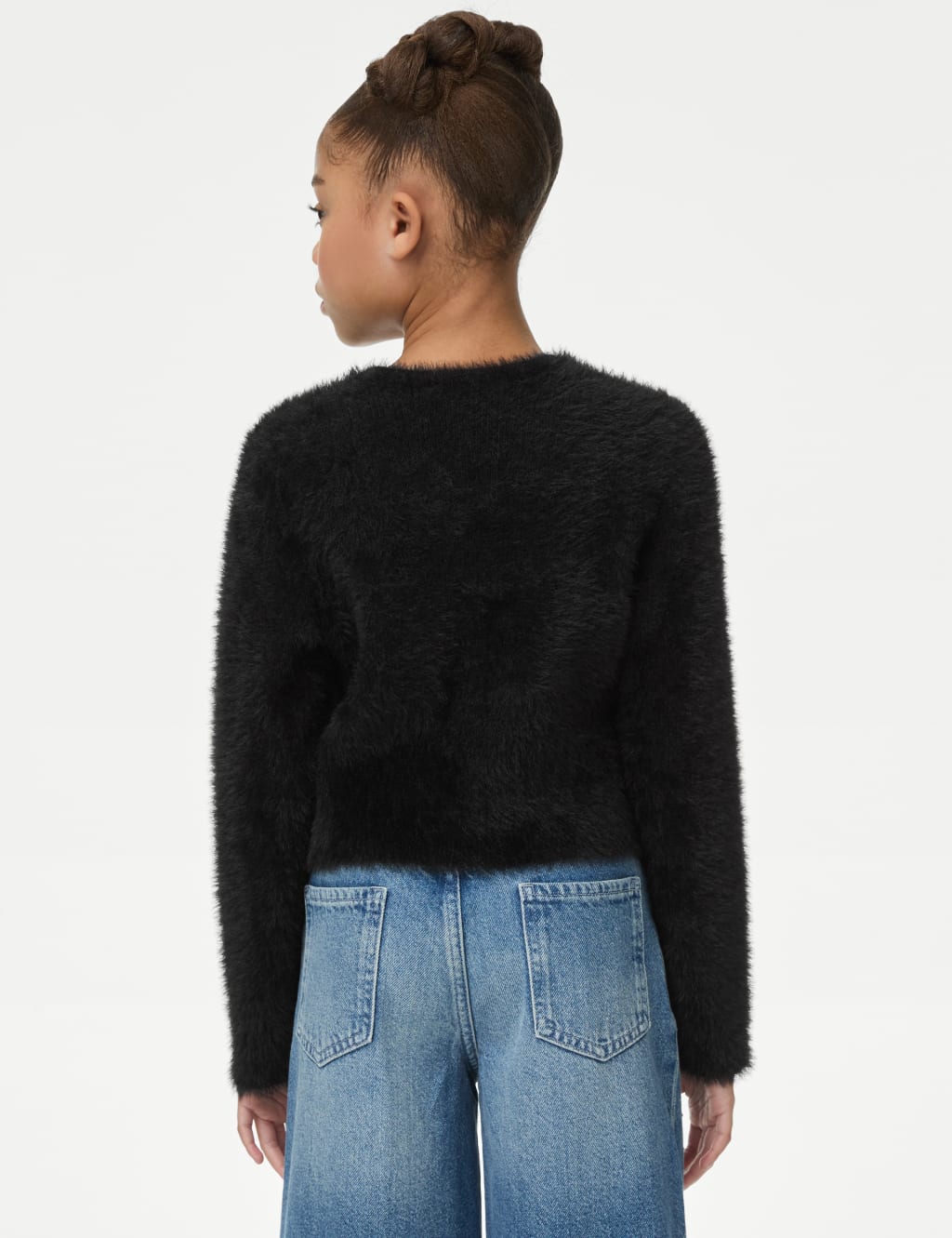 Fluffy cropped jumper online