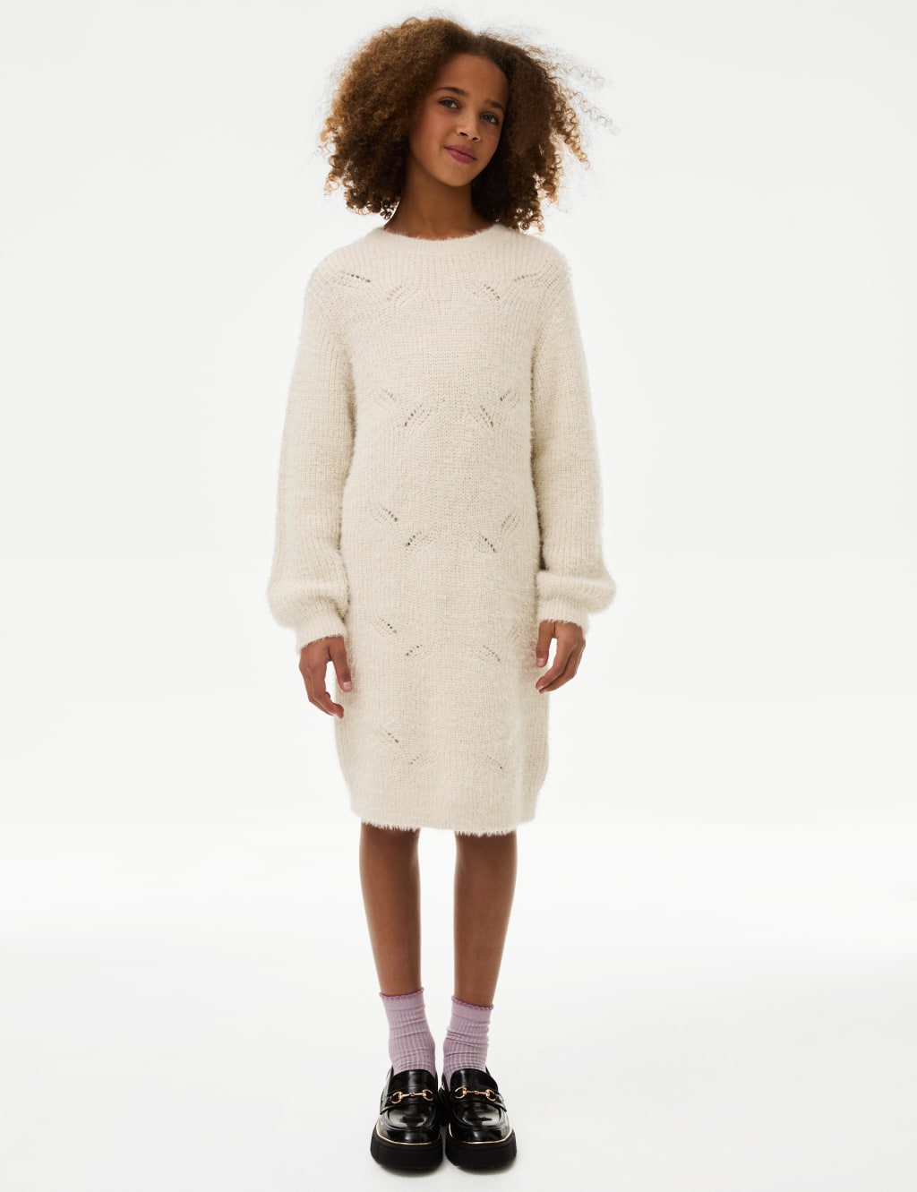 Fluffy Knit Dress 6 16 Yrs